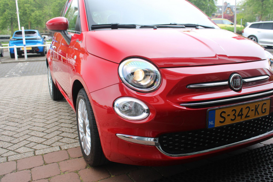 Fiat 500 1.0 Hybrid 69PK DOLCEVITA | PANORAMA DAK | APPLE CARPLAY/ANDROID AUTO | HALF LEDEREN BEKLEDING "TESSUTO DISEGNO" MET SPORTSTOELEN | DONKERE HEMELBEKLEDING | CRUISE CONTROL | AIRCO | LICHTMETALEN VELGEN 15" | CHROME DELEN EXTERIEUR | DAB+ RADIO |