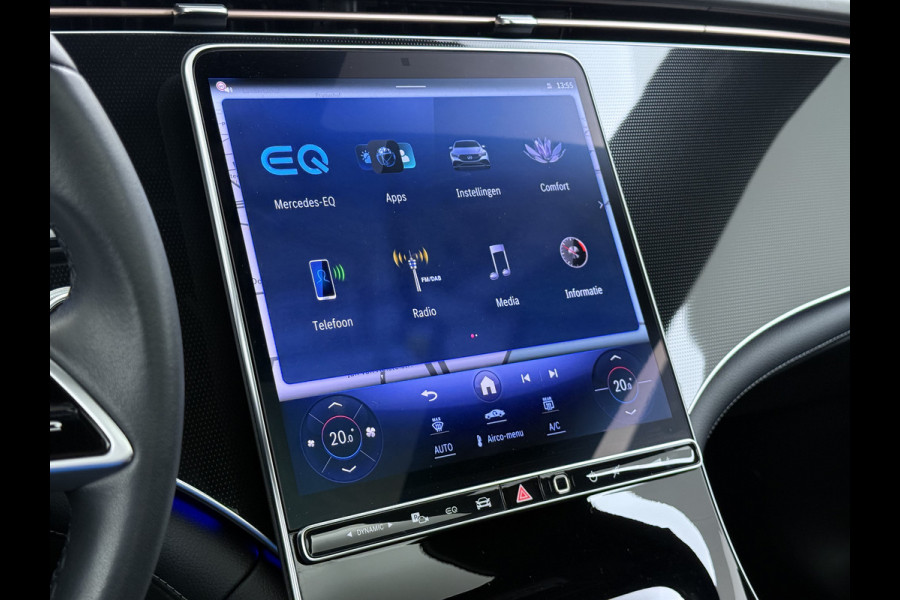 Mercedes-Benz EQE 300 Business Edition 98kWh Pano.schuifdak Warmtepomp Leder Camera Stoelverwarming Apple Carplay Android Auto Navi Ecc Pdc Elek.Stoelen Lmv 19" Led DAB Rijstrooksensor Accugarantie tot 28-3-2034/250.000km 1e Eigenaar Origineel Nederlandse Auto