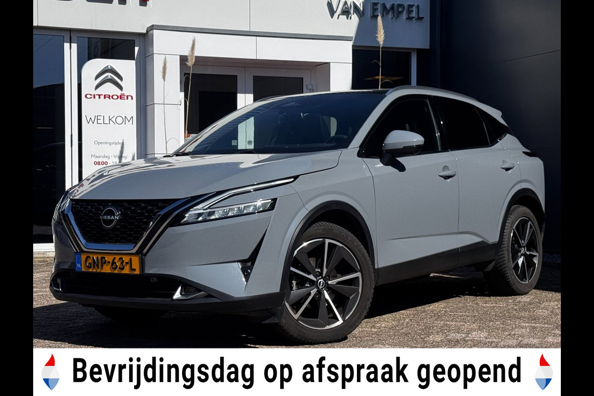 Nissan QASHQAI 1.3 MHEV Xtronic Tekna | Trekhaak | Pano | Camera 360 | Winter Pack | HUD | Adaptive Cruise |