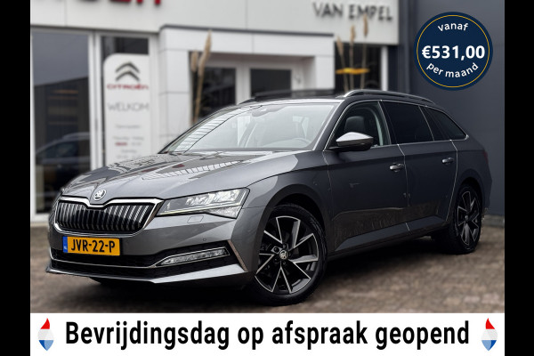 Škoda Superb Combi 1.4 TSI iV Sportline Business | 218 PK | 93% SOH | Pano | Trekhaak | Camera | Stoelverwarming | Memory