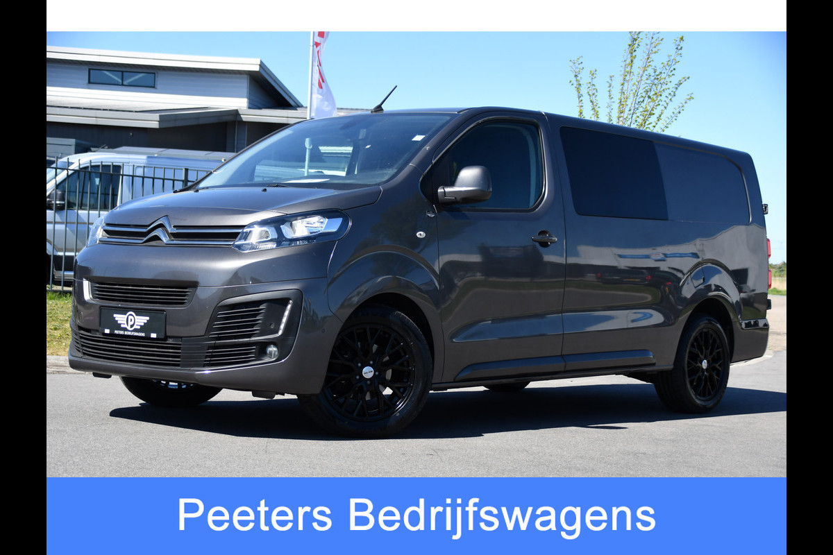 Citroën Jumpy 2.0 BlueHDI 120 L3 PB Edition Cruise, Carplay, Sensoren, 120pk, Automaat, Multimedia, Trekhaak, 6 zits, Uniek!