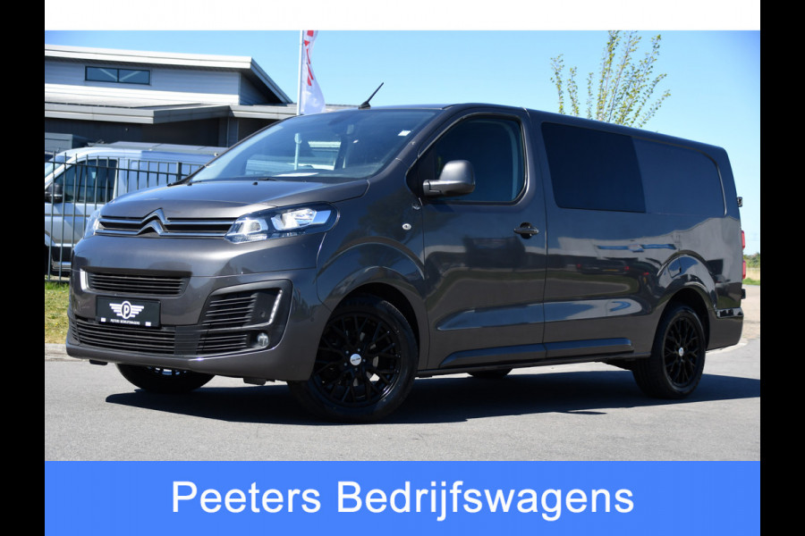 Citroën Jumpy 2.0 BlueHDI 120 L3 PB Edition Cruise, Carplay, Sensoren, 120pk, Automaat, Multimedia, Trekhaak, 6 zits, Uniek!
