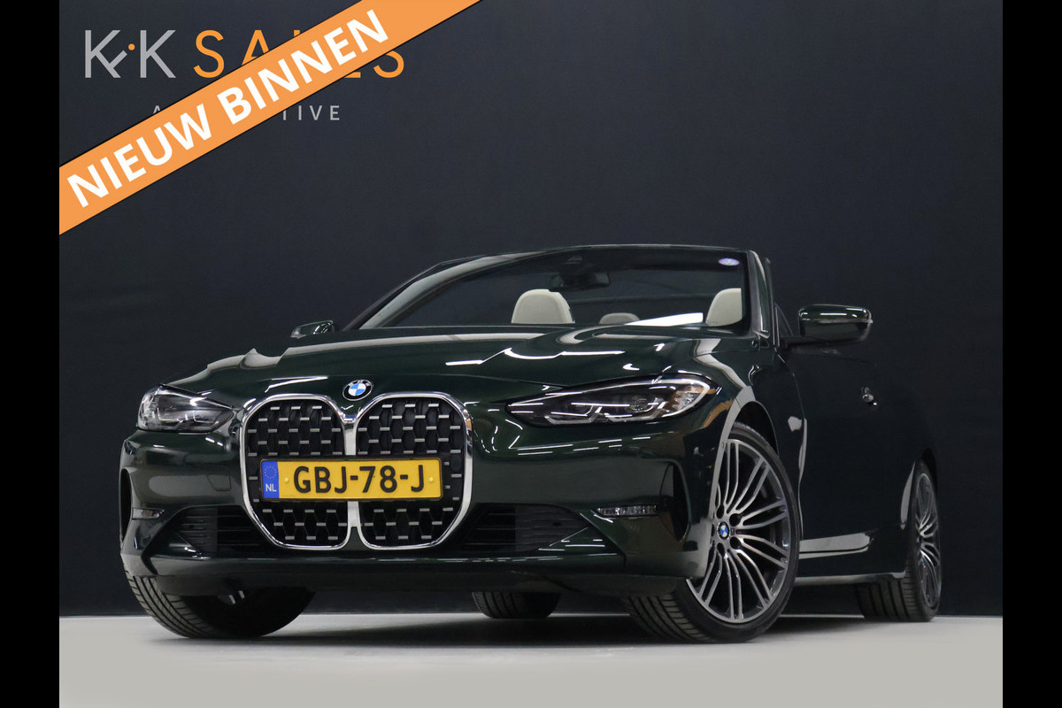 BMW 4 Serie Cabrio 420i High Executive [NEKVERWARMING, CAMERA, APPLE CARPLAY, ANDROID AUTO, MEMORY SEATS, VOL LEDER, M VELG, SPORTSTOELEN, NIEUWSTAAT]