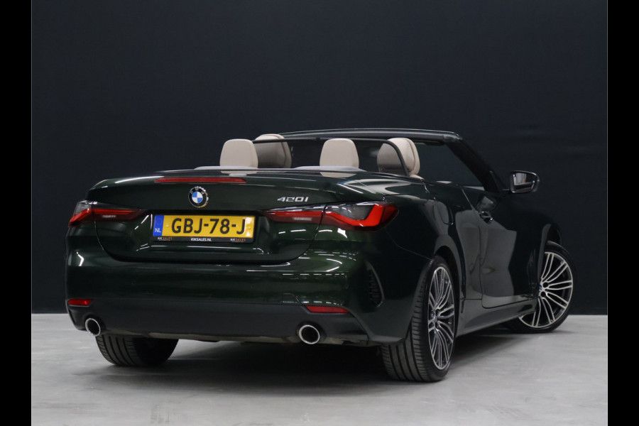BMW 4 Serie Cabrio 420i High Executive [NEKVERWARMING, CAMERA, APPLE CARPLAY, ANDROID AUTO, MEMORY SEATS, VOL LEDER, M VELG, SPORTSTOELEN, NIEUWSTAAT]