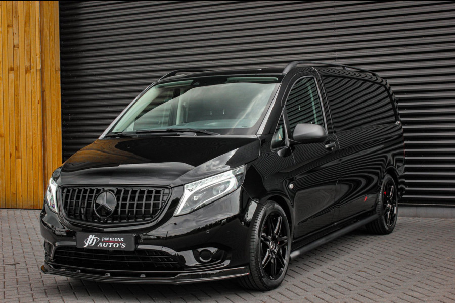Mercedes-Benz Vito 119CDI 190PK LANG JB-EDITION FULL BLACK / AMG / SPOILER / VERLAGINGSVEREN / NAVIGATIE / SIDE- BARS FULL / NAVI