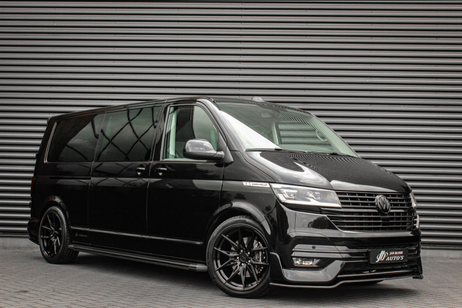 Volkswagen Transporter 2.0 TDI L2H1 CARAVELLE 204PK DC DUBBEL CABINE / ELEK.SCHUIF / FULL OPTIONS / LEDER / FULL BLACK / APPLE CAR