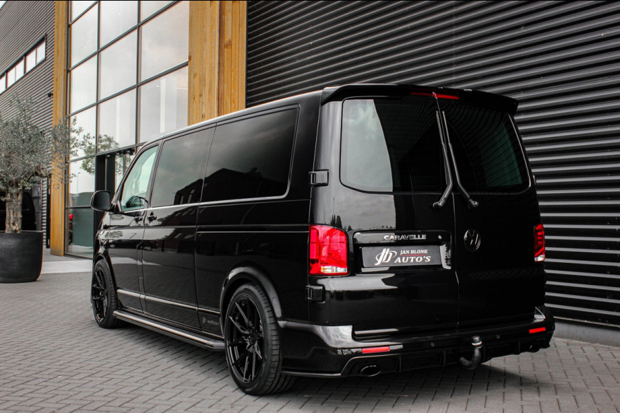 Volkswagen Transporter 2.0 TDI L2H1 CARAVELLE 204PK DC DUBBEL CABINE / ELEK.SCHUIF / FULL OPTIONS / LEDER / FULL BLACK / APPLE CAR