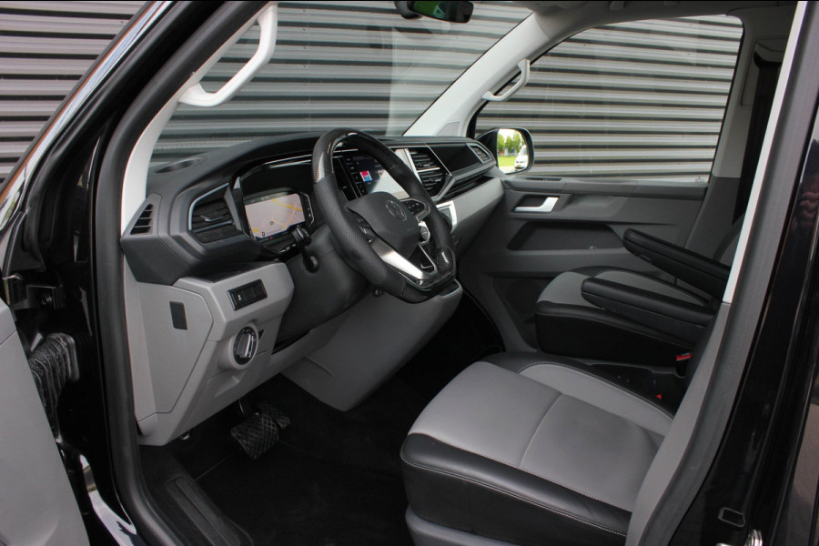 Volkswagen Transporter 2.0 TDI L2H1 CARAVELLE 204PK DC DUBBEL CABINE / ELEK.SCHUIF / FULL OPTIONS / LEDER / FULL BLACK / APPLE CAR