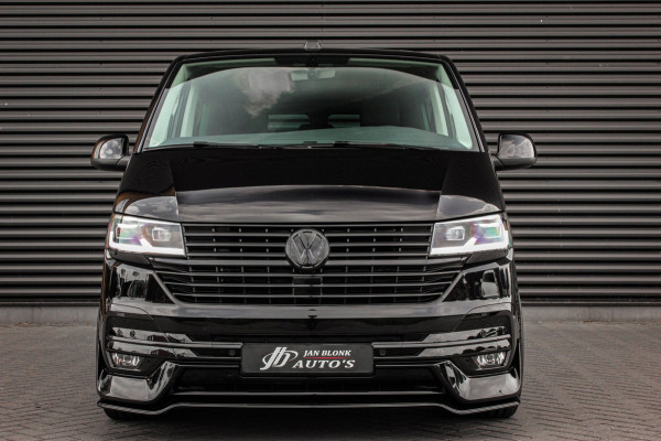 Volkswagen Transporter 2.0 TDI L2H1 CARAVELLE 204PK DC DUBBEL CABINE / ELEK.SCHUIF / FULL OPTIONS / LEDER / FULL BLACK / APPLE CAR