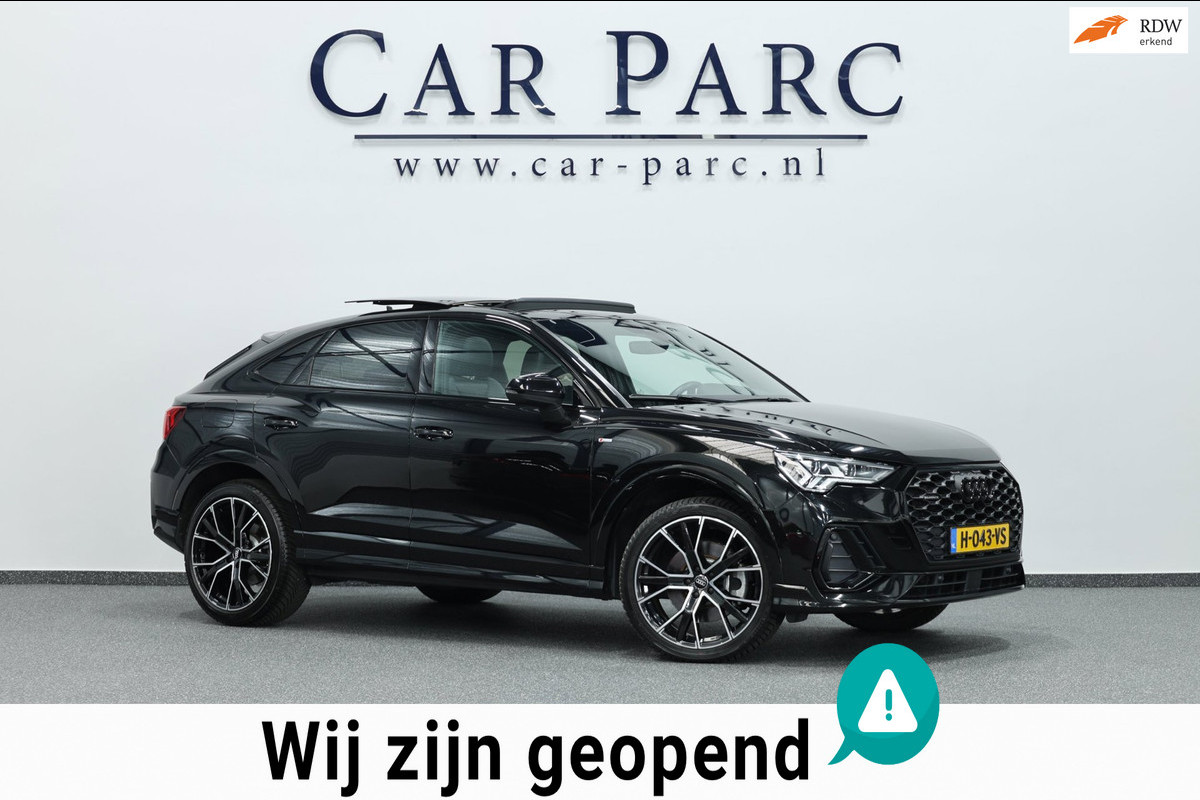 Audi Q3 Sportback 45 TFSI quattro S edition 3x S-LINE/VIRTUAL/PANO/LEDER+S.VERWARMING/20" LMV/CAM/LINE/ACC/ECC/12 MND GARANTIE!