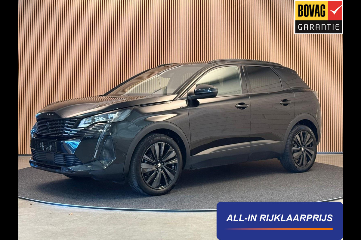 Peugeot 3008 1.2 PureTech 130PK Aut. GT Black Pakket | Navi | Camera | LED | Trekhaak | 19 inch | Incl. garantie