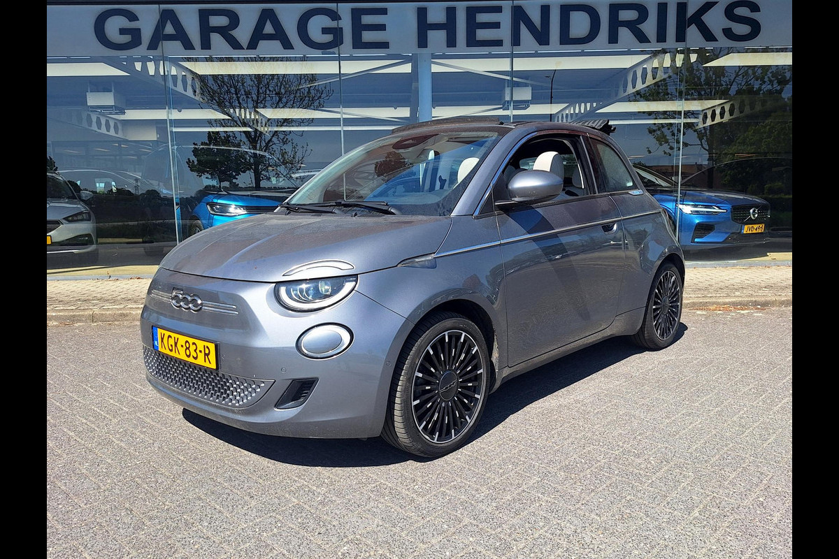 Fiat 500C La Prima 42 kWh | SOH: 94,1% | Climate | Camera | Adaptive CC | Blindspot |