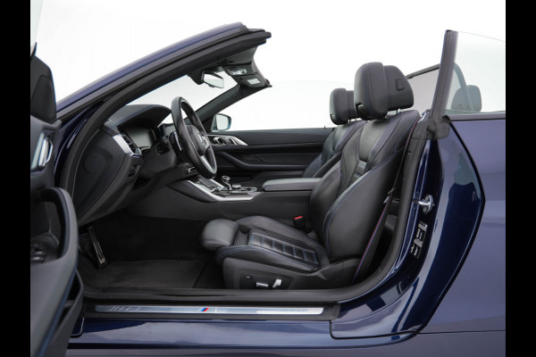 BMW 4 Serie Cabrio 420i M-Sportpack High Executive (INCL-BTW) *LEATHER | FULL-LED | MEMORY-PACK | BLINDSPOT | DIGI-COCKPIT | HIFI-SOUND | SHIFTPADDLES | CAMERA | DAB | NAVI-FULLMAP | TOWBAR | 19''ALU*