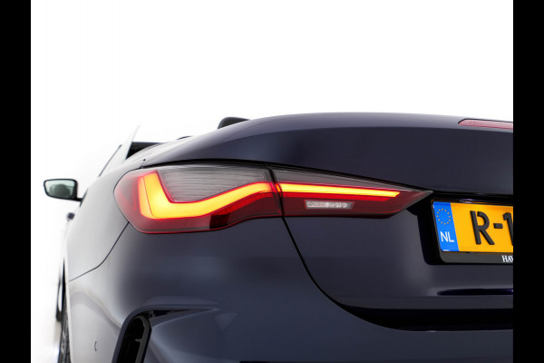 BMW 4 Serie Cabrio 420i M-Sportpack High Executive (INCL-BTW) *LEATHER | FULL-LED | MEMORY-PACK | BLINDSPOT | DIGI-COCKPIT | HIFI-SOUND | SHIFTPADDLES | CAMERA | DAB | NAVI-FULLMAP | TOWBAR | 19''ALU*