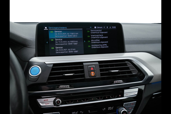 BMW iX3 Executive 80 kWh [ 3-Fase ] {SOH-98%} (INCL-BTW) Aut. *PANO | HEAD-UP | LEATHER | ADAPTIVE-CRUISE | FULL-LED | BLIND-SPOT | MEMORY-PACK | DIGI-COCKPIT | HEATED-COMFORTSEATS | KEYLESS | TOP-VIEW | DAB+ | TOWBAR | 19''ALU*