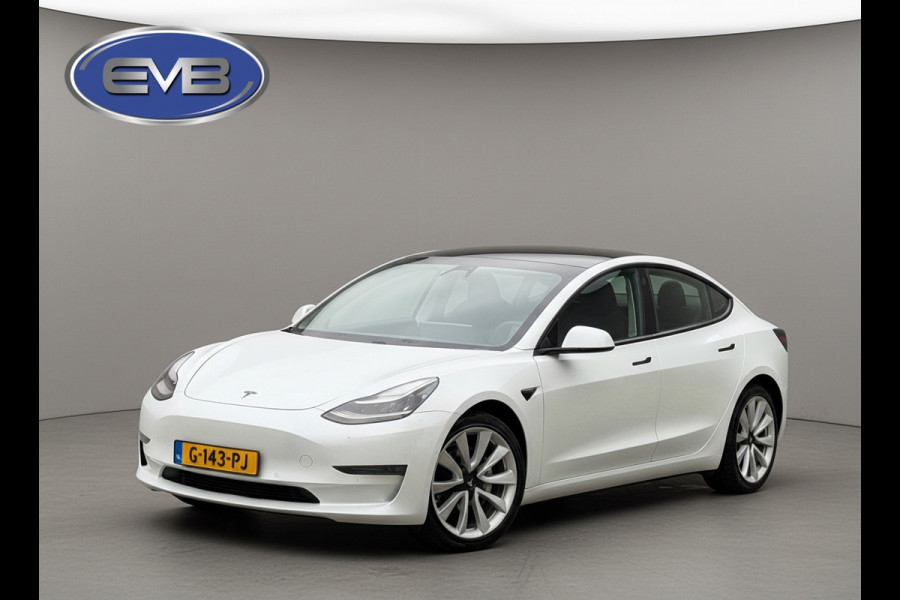 Tesla Model 3 Long Range AWD 75 kWh Black edition, panoramadak, afn. Trekhaak,leder, 19 inch, NL auto 12-2019