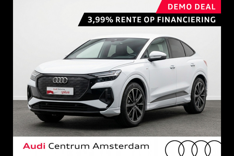 Audi Q4 Sportback e-tron 45 S edition Competition 82 kWh 286pk | Wegklapbare trekhaak | Assistentiepakket plus | Trekhaak | Ambient lichtpakket | Optiekpakket zwart plus |