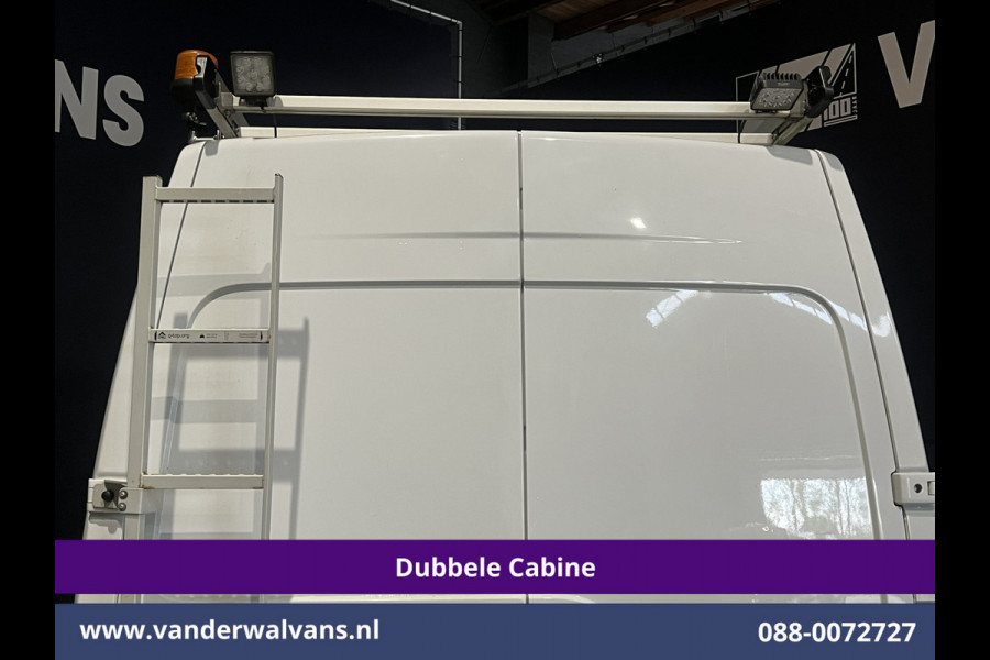 Opel Movano 2.3 Turbo 146pk L2H2 Dubbele cabine Euro6 Airco | Imperiaal | Omvormer | 2500kg Trekhaak | LM velgen Navigatie, Camera, Cruisecontrol, Parkeersensoren, 5-zits