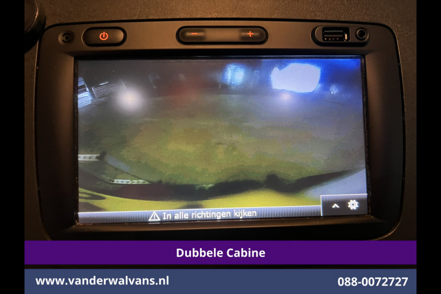 Opel Movano 2.3 Turbo 146pk L2H2 Dubbele cabine Euro6 Airco | Imperiaal | Omvormer | 2500kg Trekhaak | LM velgen Navigatie, Camera, Cruisecontrol, Parkeersensoren, 5-zits