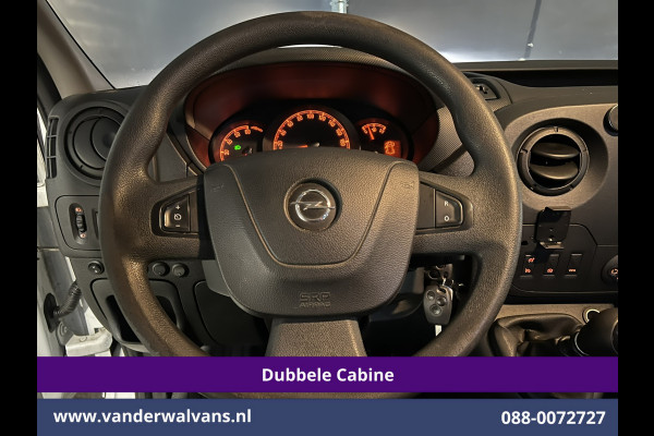 Opel Movano 2.3 Turbo 146pk L2H2 Dubbele cabine Euro6 Airco | Imperiaal | Omvormer | 2500kg Trekhaak | LM velgen Navigatie, Camera, Cruisecontrol, Parkeersensoren, 5-zits