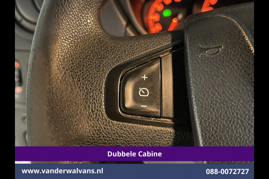 Opel Movano 2.3 Turbo 146pk L2H2 Dubbele cabine Euro6 Airco | Imperiaal | Omvormer | 2500kg Trekhaak | LM velgen Navigatie, Camera, Cruisecontrol, Parkeersensoren, 5-zits