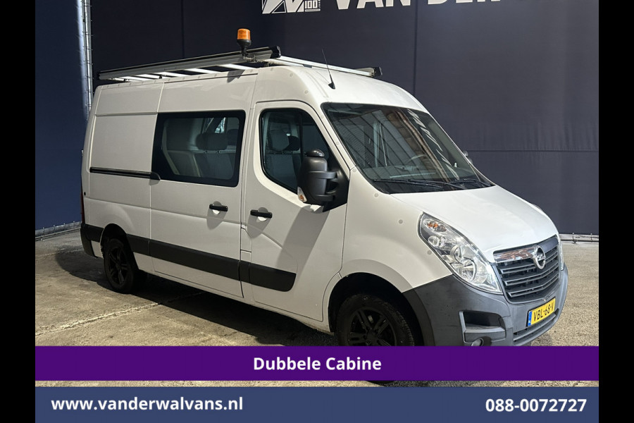 Opel Movano 2.3 Turbo 146pk L2H2 Dubbele cabine Euro6 Airco | Imperiaal | Omvormer | 2500kg Trekhaak | LM velgen Navigatie, Camera, Cruisecontrol, Parkeersensoren, 5-zits