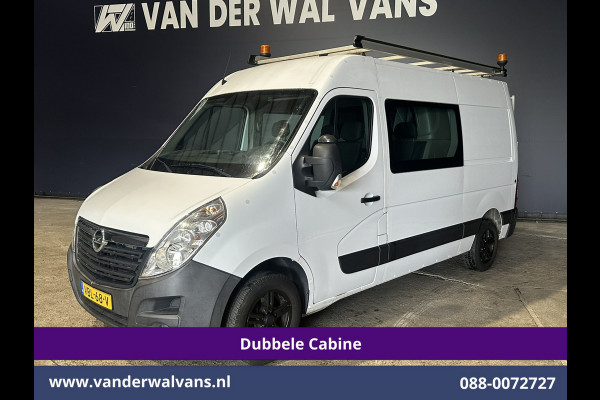 Opel Movano 2.3 Turbo 146pk L2H2 Dubbele cabine Euro6 Airco | Imperiaal | Omvormer | 2500kg Trekhaak | LM velgen Navigatie, Camera, Cruisecontrol, Parkeersensoren, 5-zits