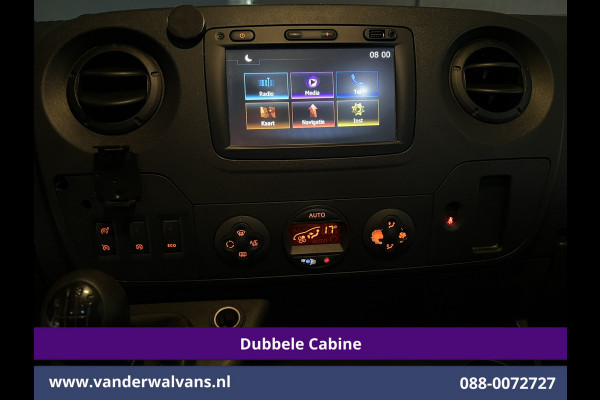 Opel Movano 2.3 Turbo 146pk L2H2 Dubbele cabine Euro6 Airco | Imperiaal | Omvormer | 2500kg Trekhaak | LM velgen Navigatie, Camera, Cruisecontrol, Parkeersensoren, 5-zits