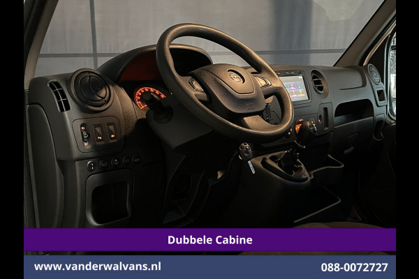 Opel Movano 2.3 Turbo 146pk L2H2 Dubbele cabine Euro6 Airco | Imperiaal | Omvormer | 2500kg Trekhaak | LM velgen Navigatie, Camera, Cruisecontrol, Parkeersensoren, 5-zits