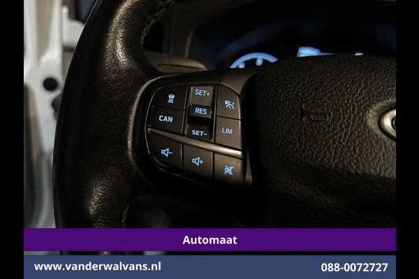 Ford Transit Custom 2.0 TDCI 131pk Automaat L2H1 Euro6 Airco | Xenon | Camera | Apple Carplay | LED | Adaptive Cruisecontrol | Trekhaak Android Auto, Stoelverwarming, Verwarmde voorruit, Dakdragers, Parkeersensoren, Bijrijdersbank, Achterklep