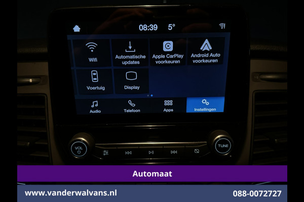 Ford Transit Custom 2.0 TDCI 131pk Automaat L2H1 Euro6 Airco | Xenon | Camera | Apple Carplay | LED | Adaptive Cruisecontrol | Trekhaak Android Auto, Stoelverwarming, Verwarmde voorruit, Dakdragers, Parkeersensoren, Bijrijdersbank, Achterklep