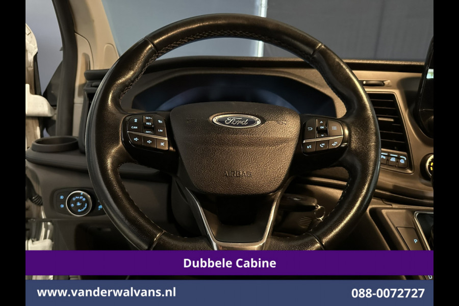 Ford Transit Custom 2.0 TDCI 131pk Automaat L2H1 Dubbele Cabine Euro6 Airco | 6-Zits | Camera | Navigatie | Apple Carplay Android Auto, Xenon, Cruisecontrol, Stoelverwarming, Verwarmde voorruit, Parkeersensoren, Achterklep
