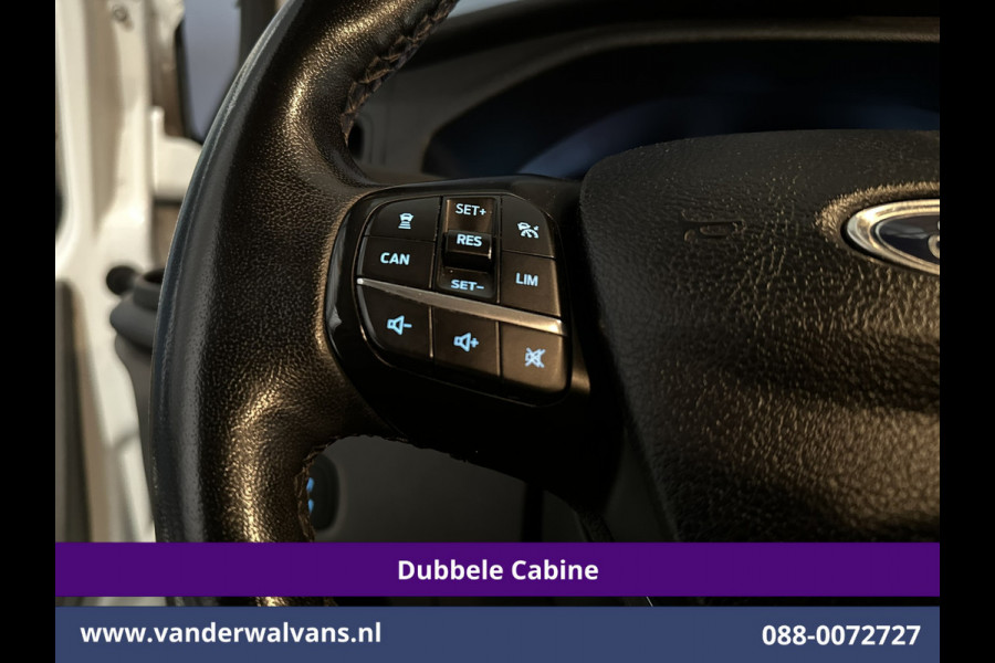 Ford Transit Custom 2.0 TDCI 131pk Automaat L2H1 Dubbele Cabine Euro6 Airco | 6-Zits | Camera | Navigatie | Apple Carplay Android Auto, Xenon, Cruisecontrol, Stoelverwarming, Verwarmde voorruit, Parkeersensoren, Achterklep