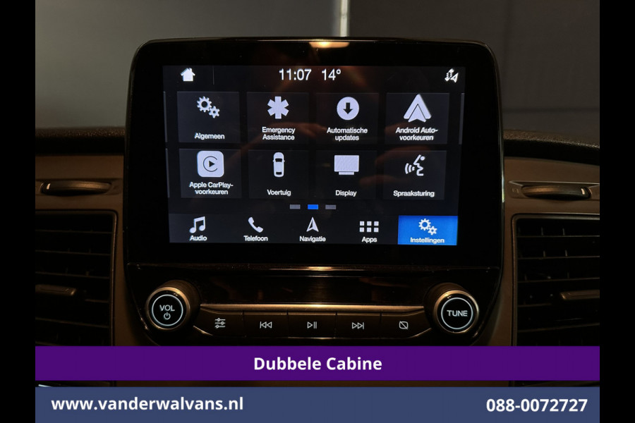 Ford Transit Custom 2.0 TDCI 131pk Automaat L2H1 Dubbele Cabine Euro6 Airco | 6-Zits | Camera | Navigatie | Apple Carplay Android Auto, Xenon, Cruisecontrol, Stoelverwarming, Verwarmde voorruit, Parkeersensoren, Achterklep