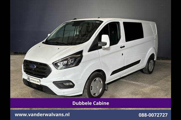 Ford Transit Custom 2.0 TDCI 131pk Automaat L2H1 Dubbele Cabine Euro6 Airco | 6-Zits | Camera | Navigatie | Apple Carplay Android Auto, Xenon, Cruisecontrol, Stoelverwarming, Verwarmde voorruit, Parkeersensoren, Achterklep