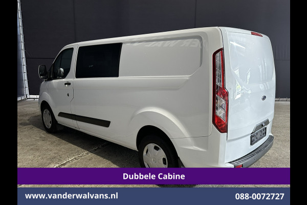 Ford Transit Custom 2.0 TDCI 131pk Automaat L2H1 Dubbele Cabine Euro6 Airco | 6-Zits | Camera | Navigatie | Apple Carplay Android Auto, Xenon, Cruisecontrol, Stoelverwarming, Verwarmde voorruit, Parkeersensoren, Achterklep