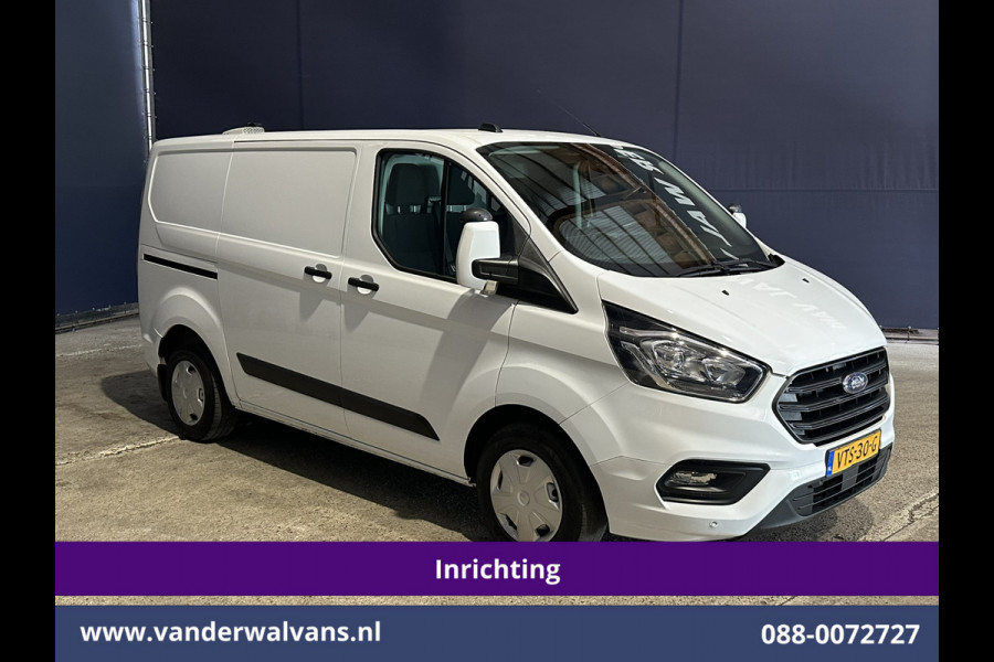 Ford Transit Custom 2.0 TDCI L1H1 Inrichting Euro6 Airco | Camera | LED | Cruisecontrol | Stoelverwarming | 2500kg Trekhaak Verwarmde voorruit, Parkeersensoren, Bijrijdersbank