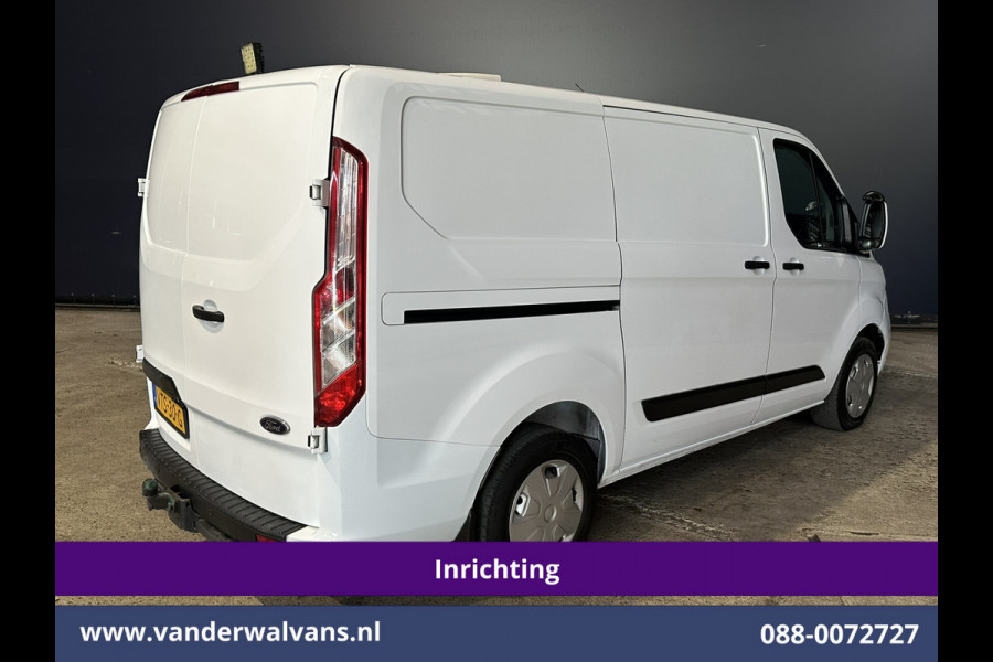 Ford Transit Custom 2.0 TDCI L1H1 Inrichting Euro6 Airco | Camera | LED | Cruisecontrol | Stoelverwarming | 2500kg Trekhaak Verwarmde voorruit, Parkeersensoren, Bijrijdersbank