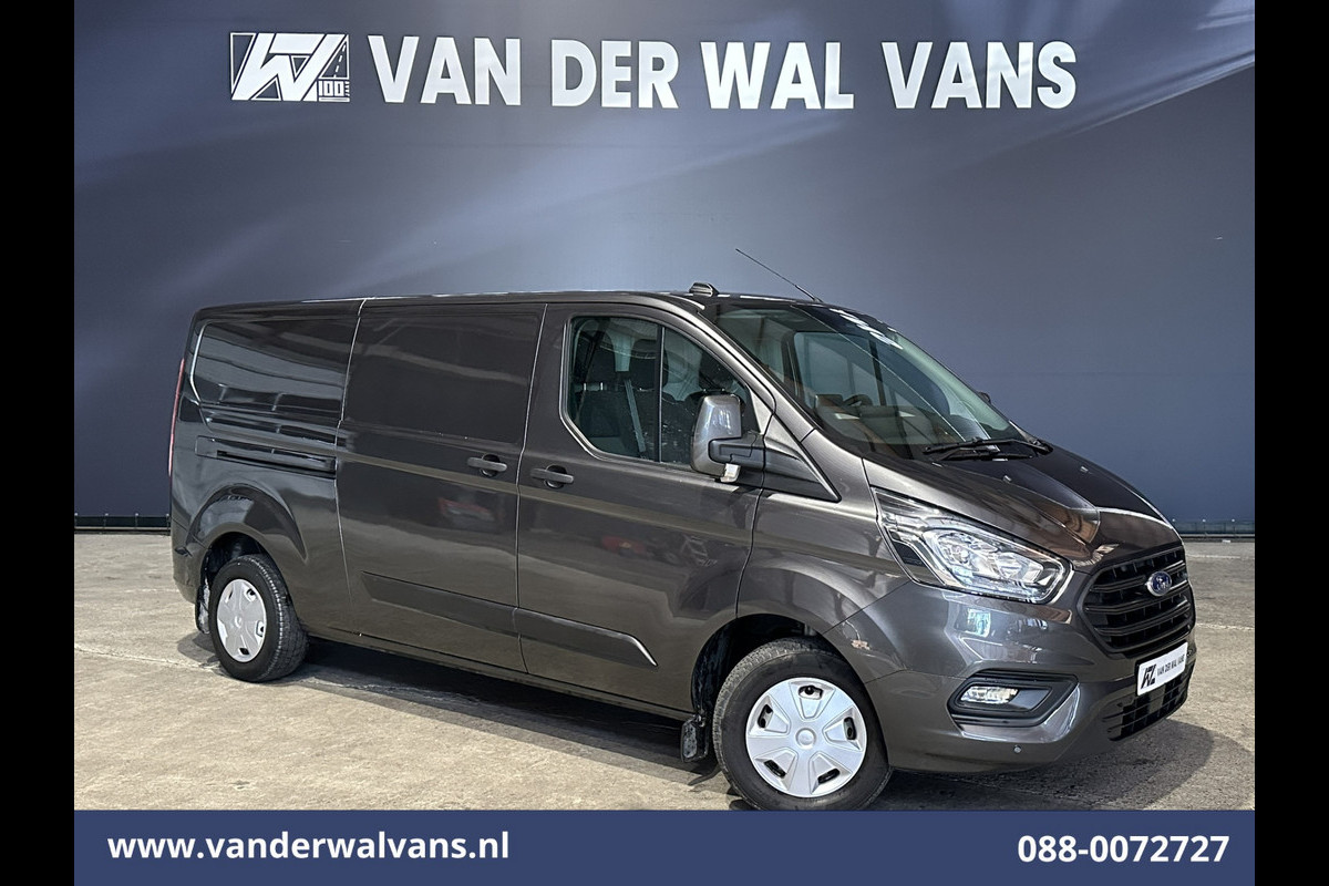 Ford Transit Custom 2.0 TDCI 131pk L2H1 Euro6 Airco | Navigatie | Apple Carplay | LED | 2800kg Trekhaak | Cruisecontrol Parkeersensoren, Bijrijdersbank