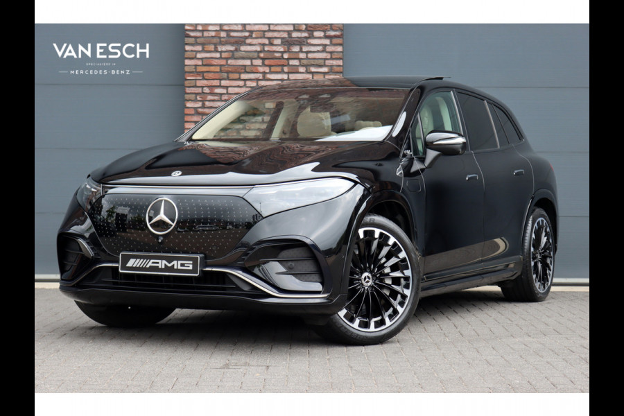 Mercedes-Benz EQS SUV 450+ AMG Line 108 kWh | Luchtvering | Hyperscreen | Achterasbesturing | Distronic+ | Entertainment Achter | Massage | Burmester | Verwarmd Stuurwiel | Tablet | HUD |