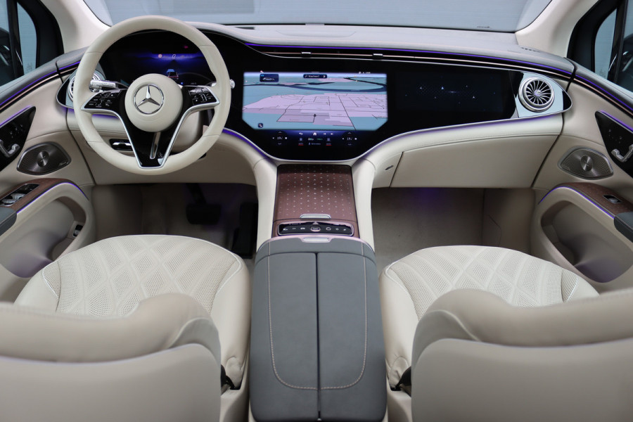 Mercedes-Benz EQS SUV 450+ AMG Line 108 kWh | Luchtvering | Hyperscreen | Achterasbesturing | Distronic+ | Entertainment Achter | Massage | Burmester | Verwarmd Stuurwiel | Tablet | HUD |
