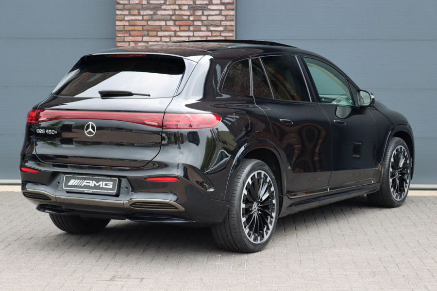 Mercedes-Benz EQS SUV 450+ AMG Line 108 kWh | Luchtvering | Hyperscreen | Achterasbesturing | Distronic+ | Entertainment Achter | Massage | Burmester | Verwarmd Stuurwiel | Tablet | HUD |