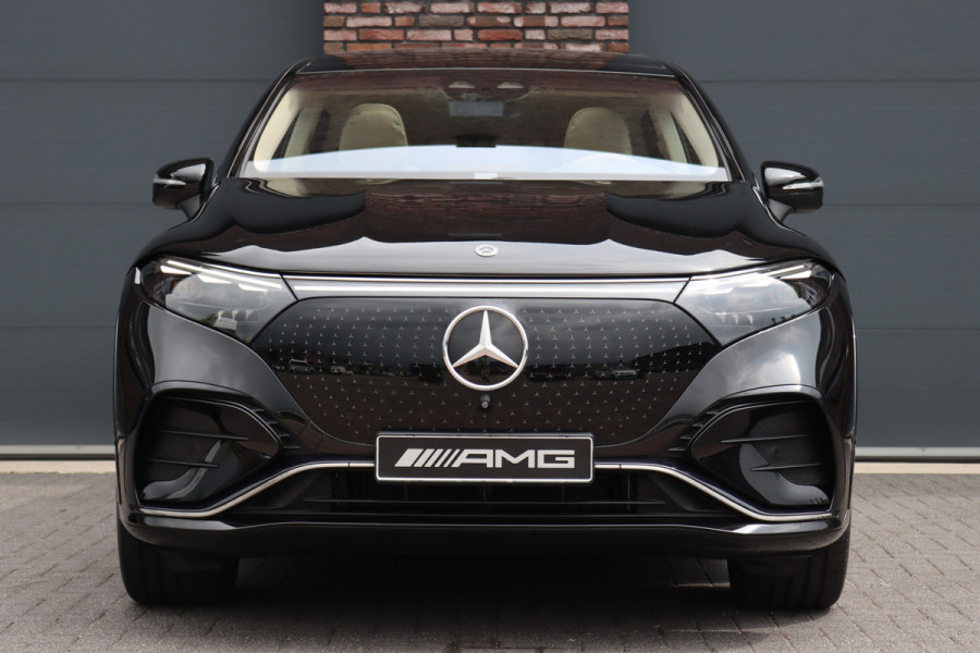 Mercedes-Benz EQS SUV 450+ AMG Line 108 kWh | Luchtvering | Hyperscreen | Achterasbesturing | Distronic+ | Entertainment Achter | Massage | Burmester | Verwarmd Stuurwiel | Tablet | HUD |
