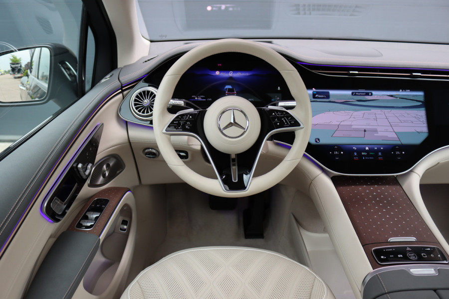 Mercedes-Benz EQS SUV 450+ AMG Line 108 kWh | Luchtvering | Hyperscreen | Achterasbesturing | Distronic+ | Entertainment Achter | Massage | Burmester | Verwarmd Stuurwiel | Tablet | HUD |