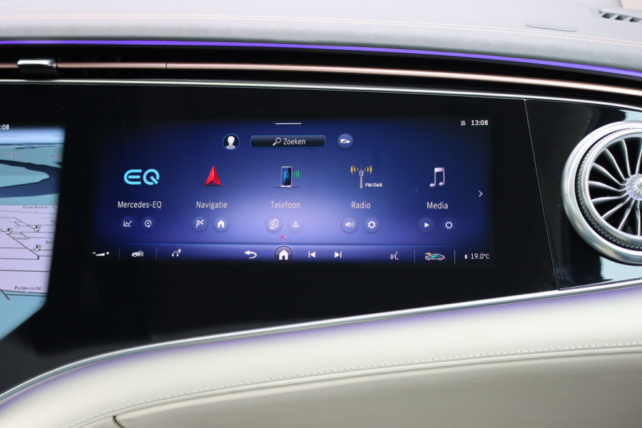Mercedes-Benz EQS SUV 450+ AMG Line 108 kWh | Luchtvering | Hyperscreen | Achterasbesturing | Distronic+ | Entertainment Achter | Massage | Burmester | Verwarmd Stuurwiel | Tablet | HUD |