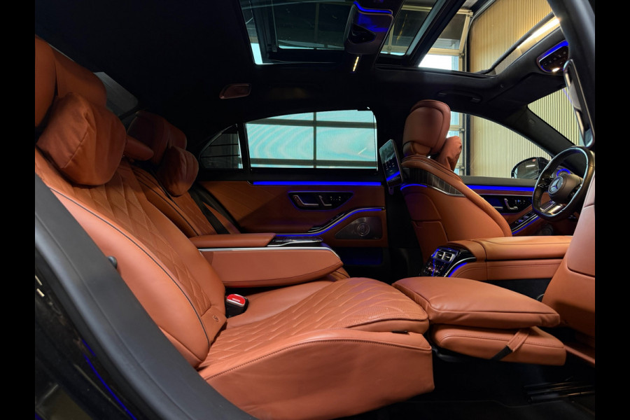 Mercedes-Benz S-Klasse 580 e Lang AMG Line BTW|PREMIUM|PANO|MASSAGE|SOFTCLOSE|ACHTERASB|BURMESTER 3D|CHAUFFEURSPAKKET|KOELKAST|TV!