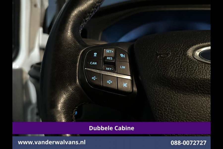 Ford Transit Custom 2.0 TDCI 130pk Automaat L2H1 Dubbele Cabine Euro6 Airco | 6-Zits | Camera | Navigatie | Xenon Apple Carplay, Android Auto, Adaptieve Cruisecontrol, Trekhaak, Parkeersensoren, Stoelverwarming, Verwarmde voorruit