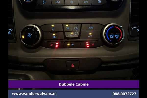 Ford Transit Custom 2.0 TDCI 130pk Automaat L2H1 Dubbele Cabine Euro6 Airco | 6-Zits | Camera | Navigatie | Xenon Apple Carplay, Android Auto, Adaptieve Cruisecontrol, Trekhaak, Parkeersensoren, Stoelverwarming, Verwarmde voorruit