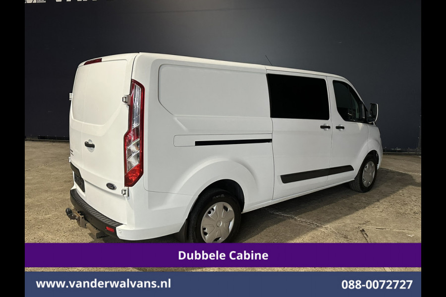 Ford Transit Custom 2.0 TDCI 130pk Automaat L2H1 Dubbele Cabine Euro6 Airco | 6-Zits | Camera | Navigatie | Xenon Apple Carplay, Android Auto, Adaptieve Cruisecontrol, Trekhaak, Parkeersensoren, Stoelverwarming, Verwarmde voorruit