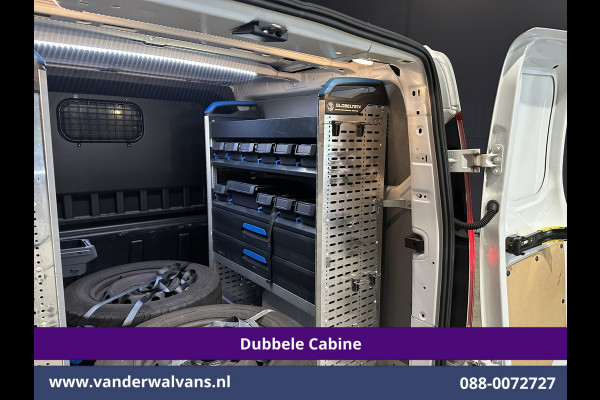 Ford Transit Custom 2.0 TDCI 130pk Automaat L2H1 Dubbele Cabine Euro6 Airco | 6-Zits | Camera | Navigatie | Xenon Apple Carplay, Android Auto, Adaptieve Cruisecontrol, Trekhaak, Parkeersensoren, Stoelverwarming, Verwarmde voorruit